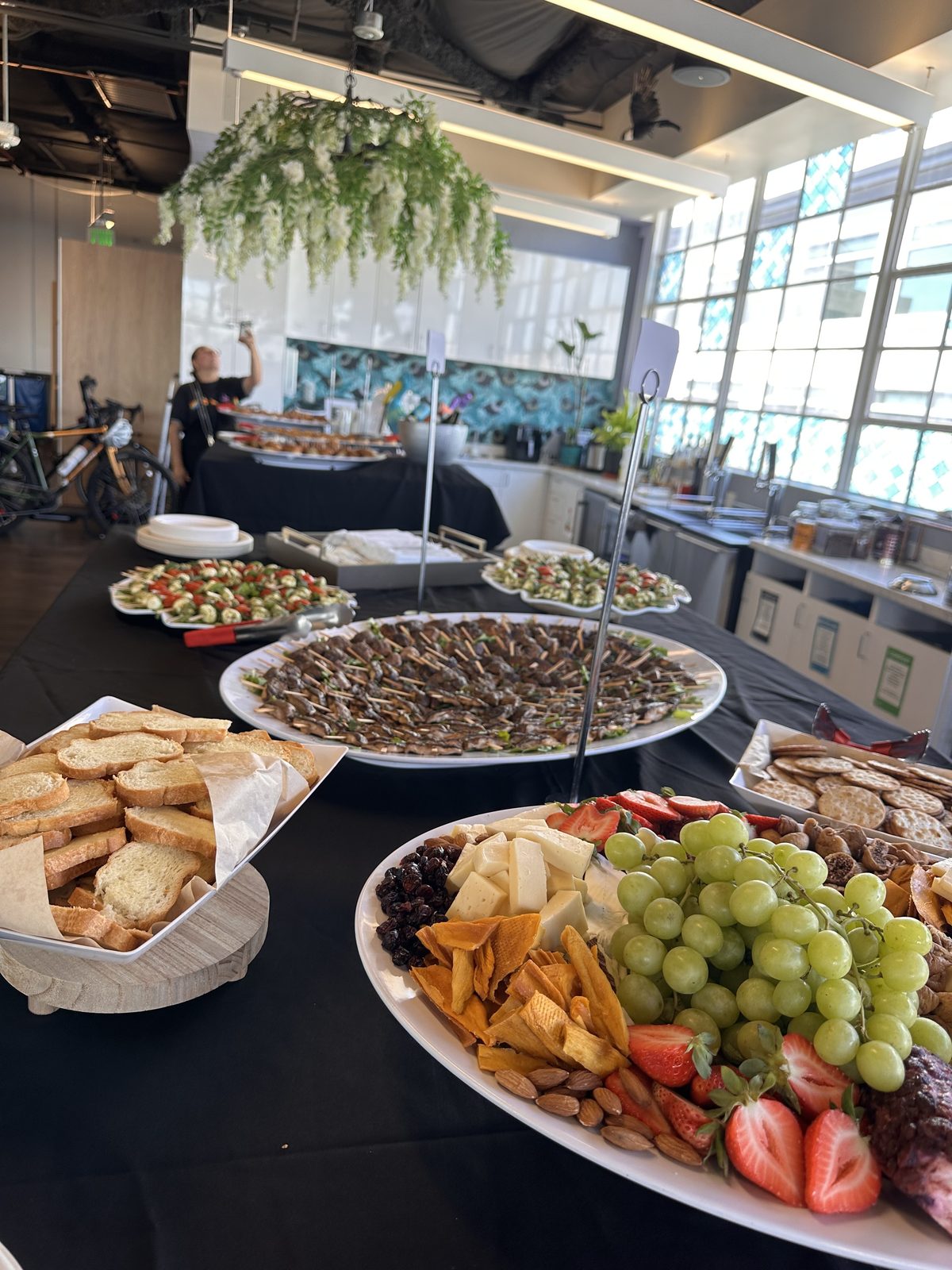Food spread, right view