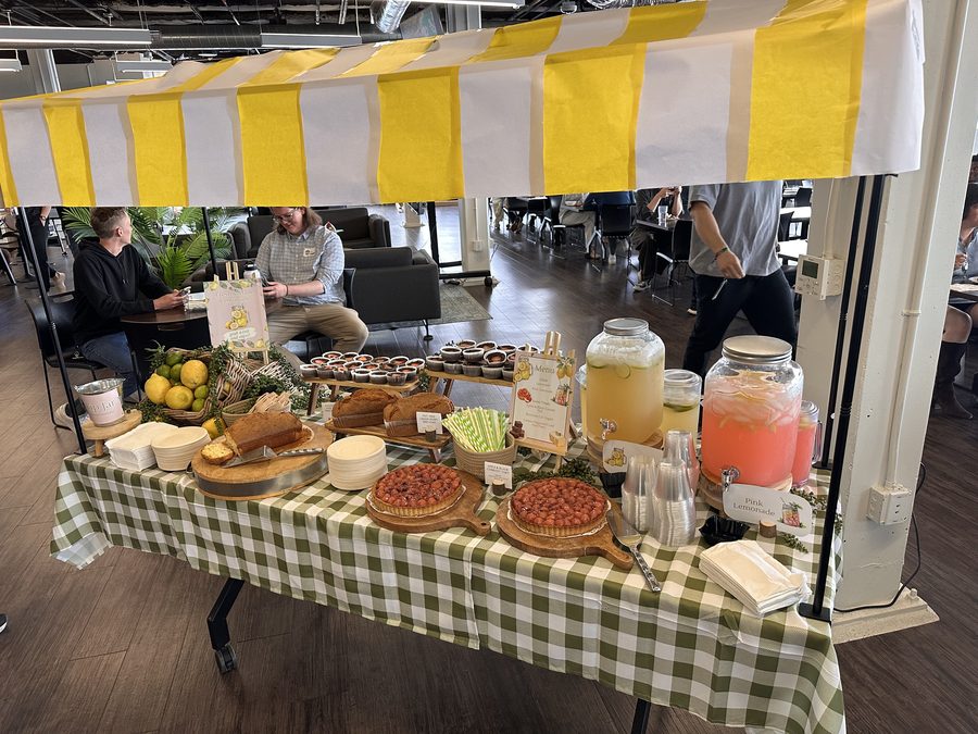 Lemonade stand spread, summer kickoff