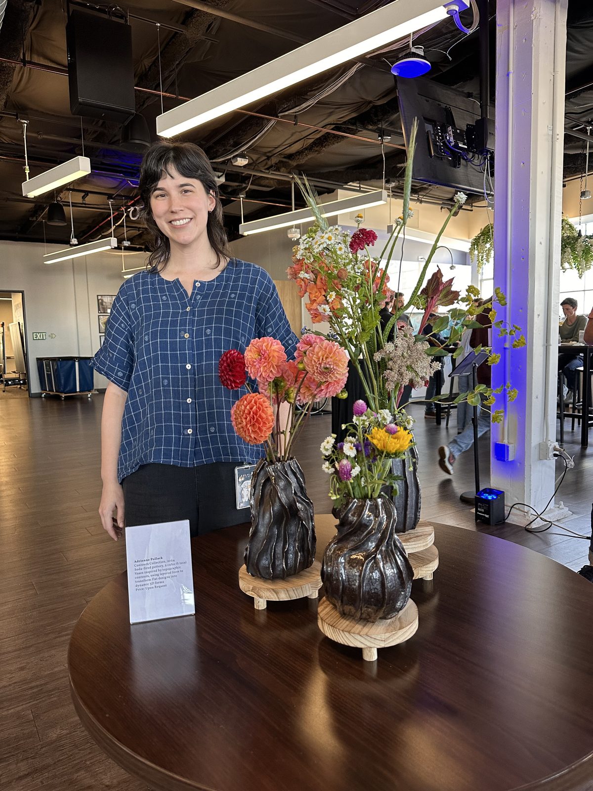 Adrienne Pollack with her Contours Collection