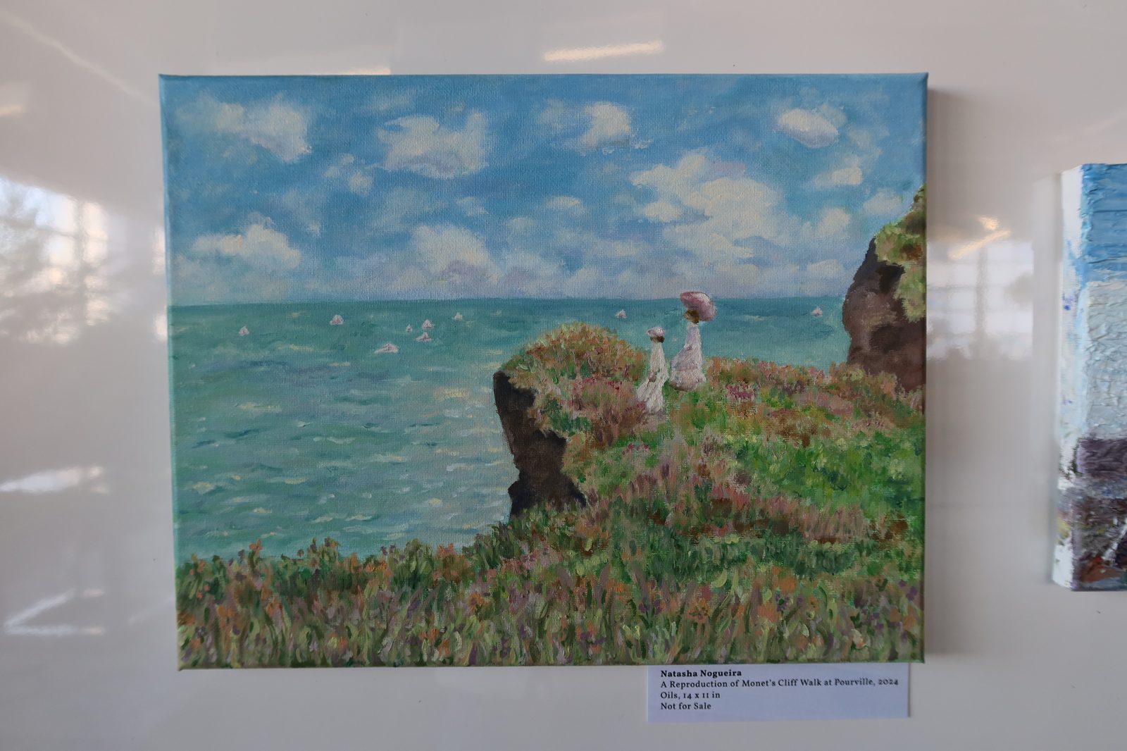 Natasha Nogueira, A Reproduction of Monet's Cliff Walk at Pourville, 2024