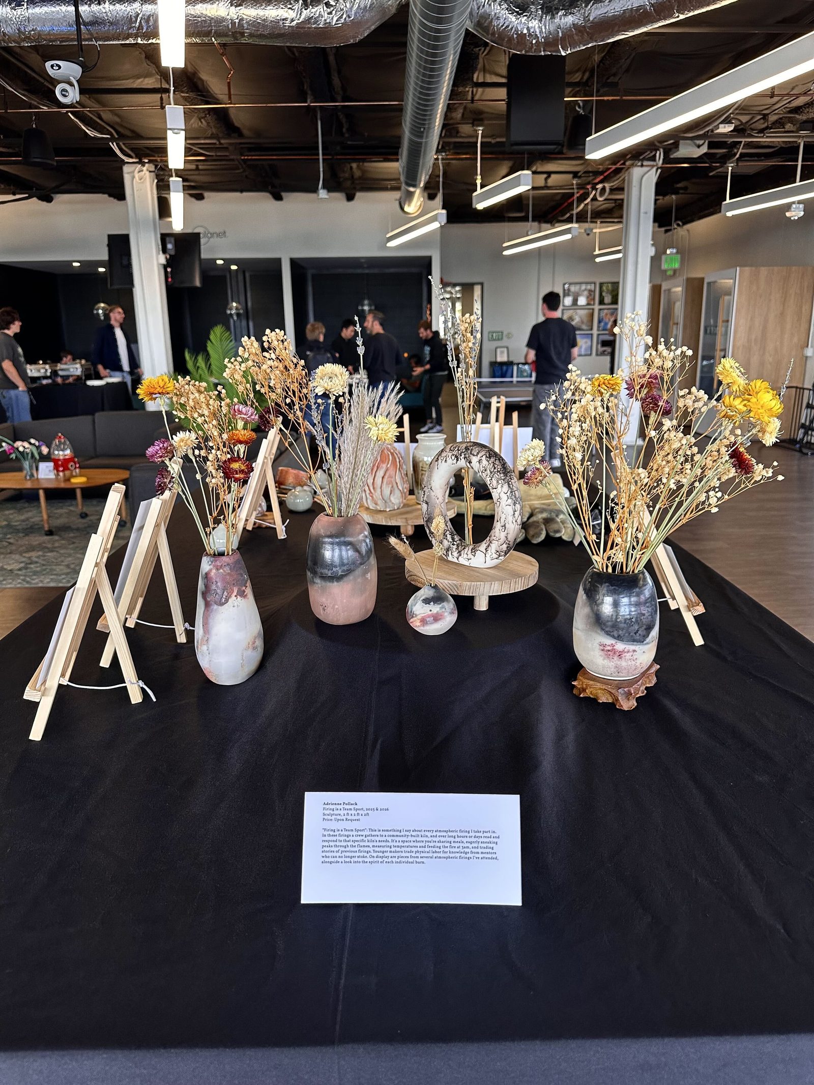 Adrienne Pollack, Firing Is a Team Sport, Ceramic Sculpture with Artist Description