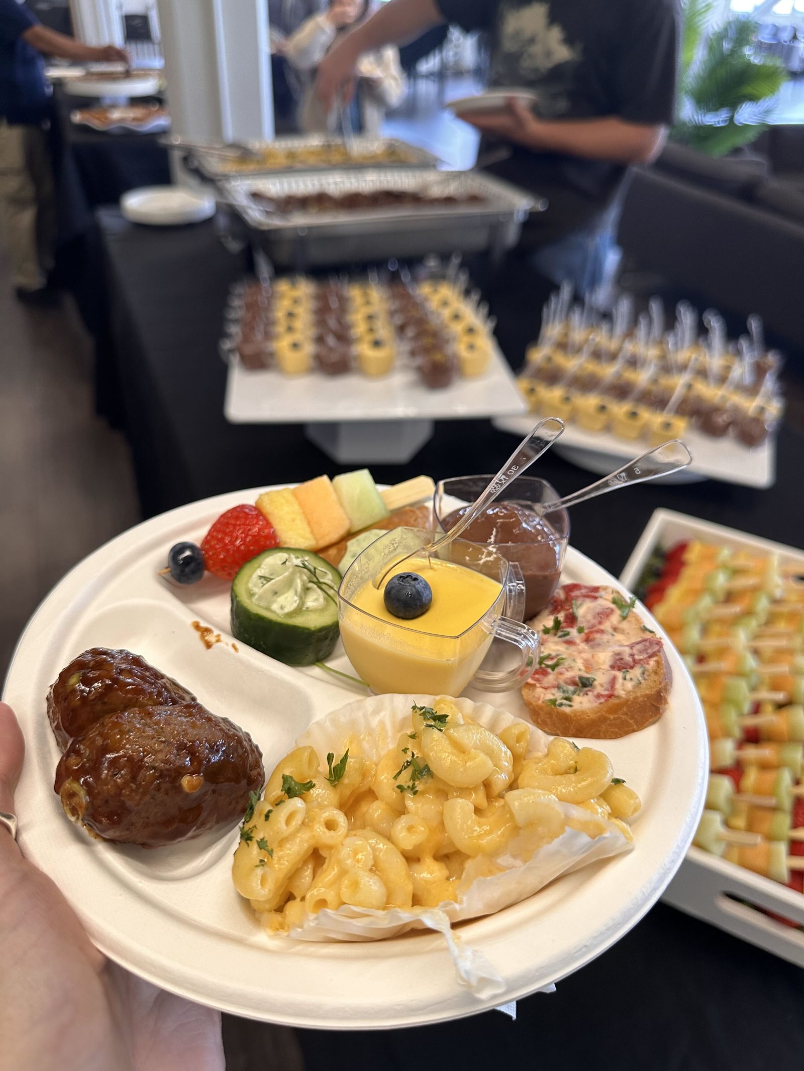 A Sampler Plate from the Catering Spread