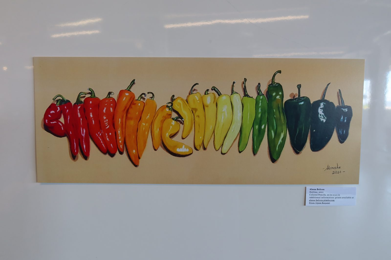 Alana Belcon, Hotline, 2021 — colored pencil