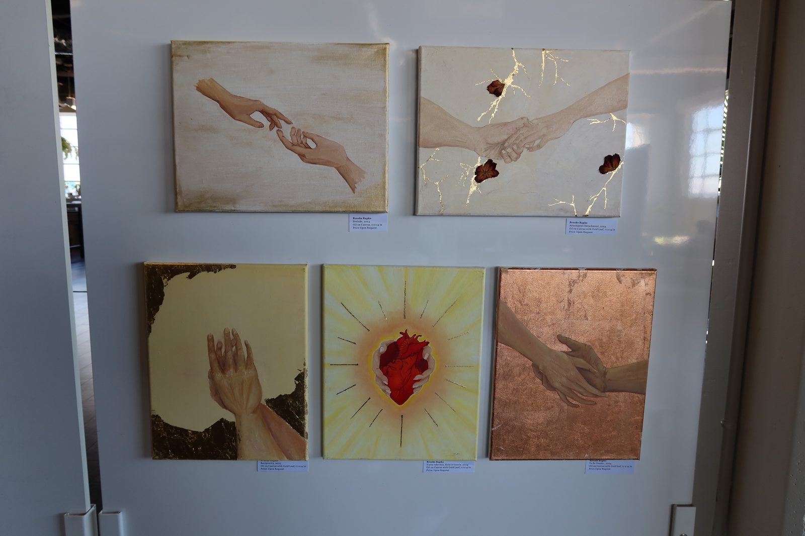 Brooke Rapko, hand and heart painting series