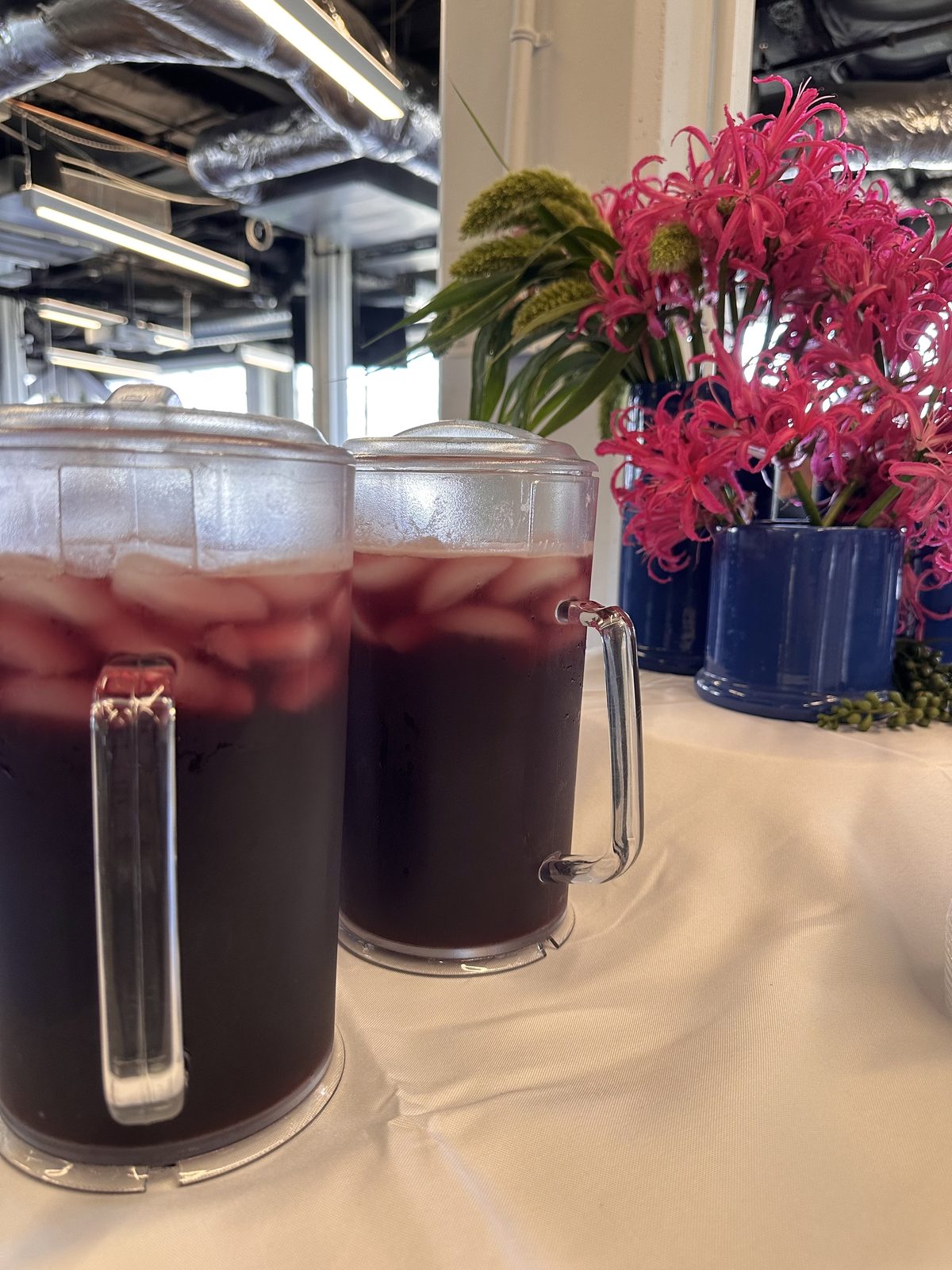 Santorini Sunrise mocktail pitchers
