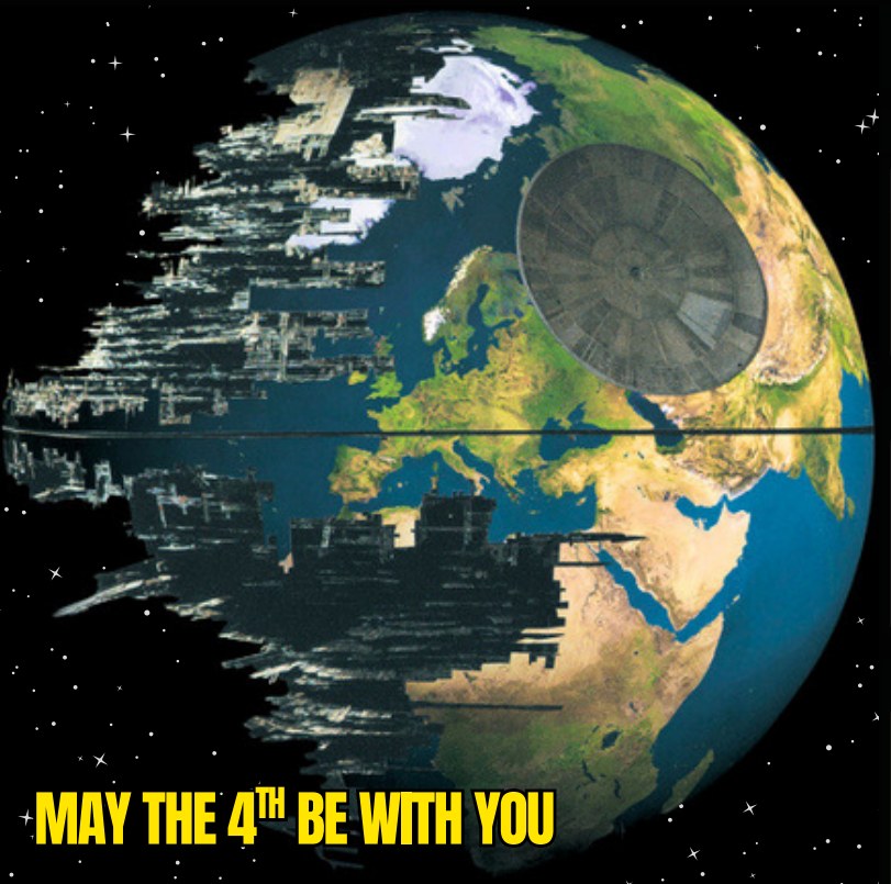 May the 4th Be With You Death Star graphic