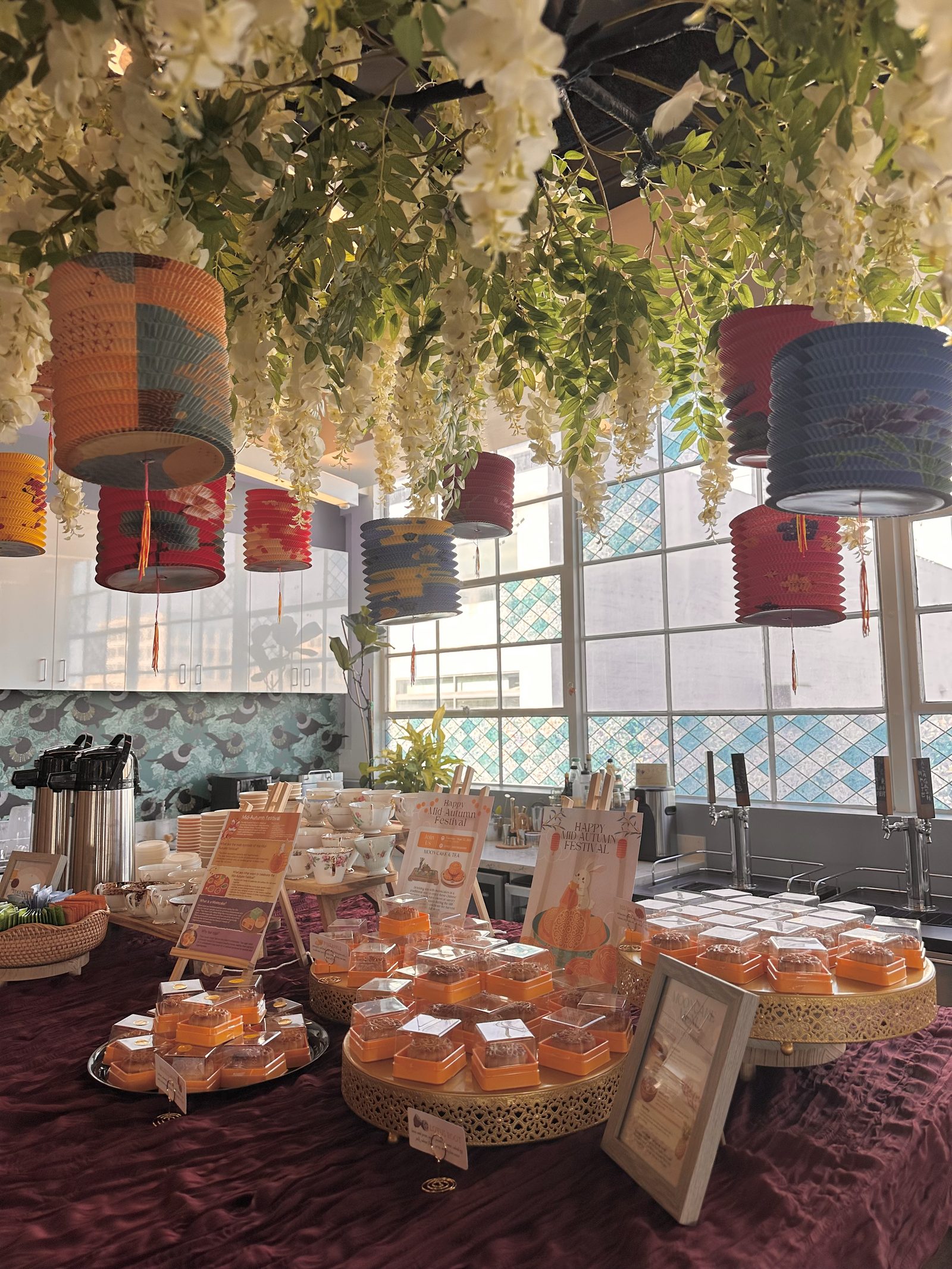 AAPI Mid-Autumn Festival: Lantern Canopy and Mooncake Display